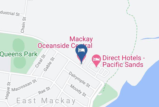 Mackay - Mackay Oceanside Central Hotel Maps