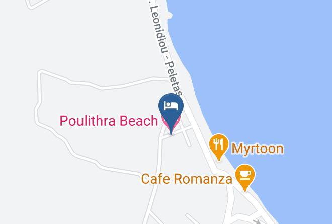 Poulithra Beach Map
