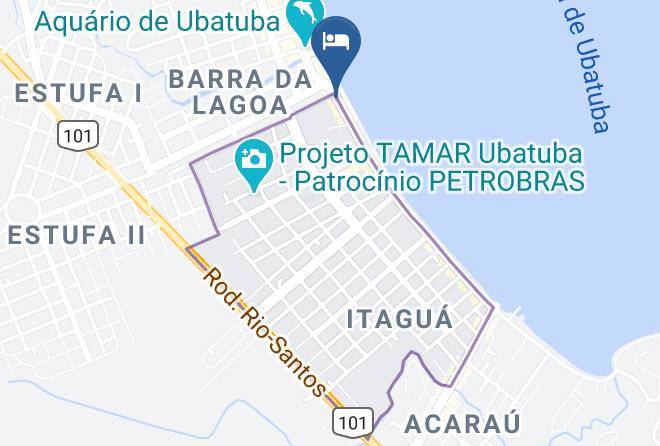 Ubatuba - Pousada 100 Miseria Maps