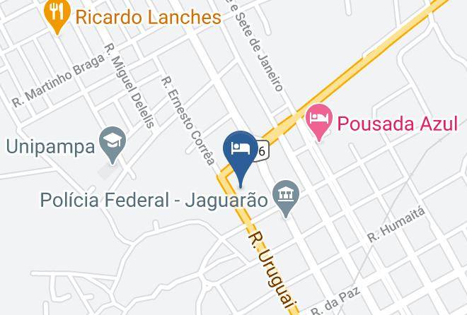 Jaguarao - Pousada 24 Horas Maps