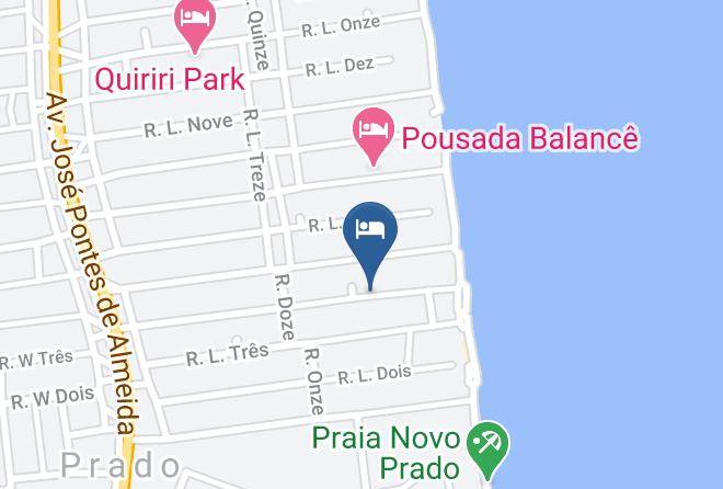 Prado - Pousada Agua De Coco Maps