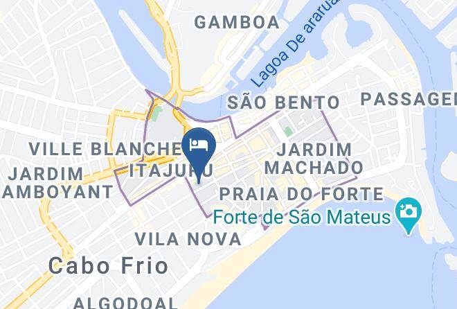 Cabo Frio - Pousada Agua Marinha Cabo Frio Maps