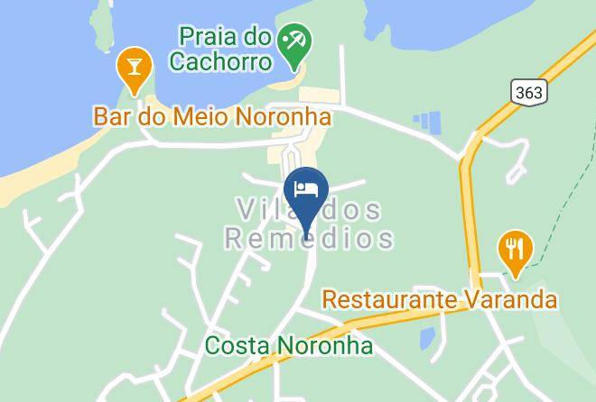 Fernando De Noronha - Pousada Agua Viva Maps