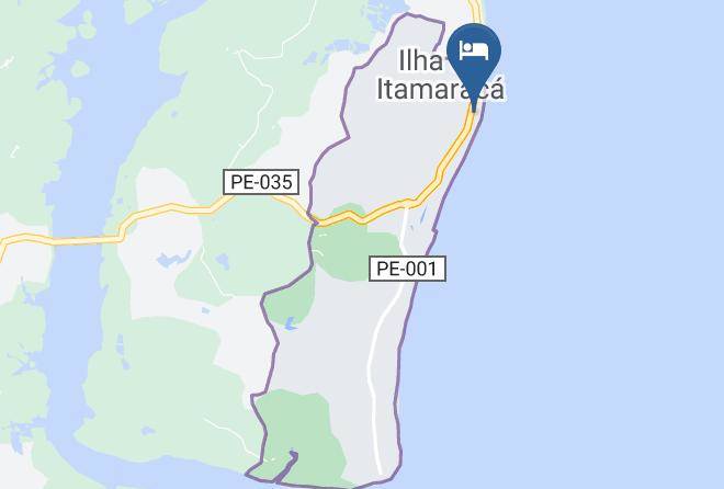 Ilha De Itamaraca - Pousada Aguas De Mar Maps