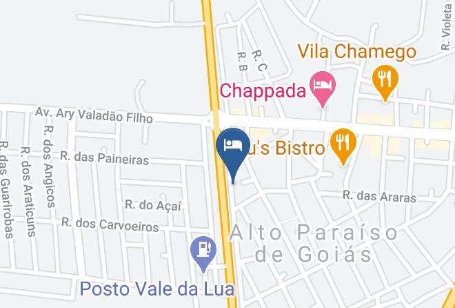 Alto Paraiso De Goias - Pousada Alto Da Chapada Maps