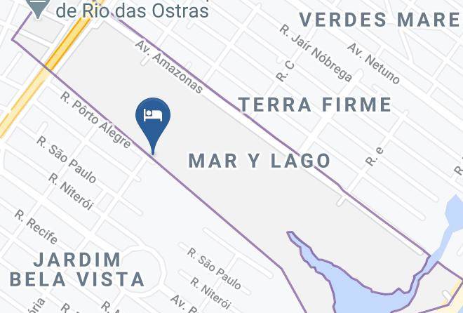 Rio Das Ostras - Pousada Amizade Maps