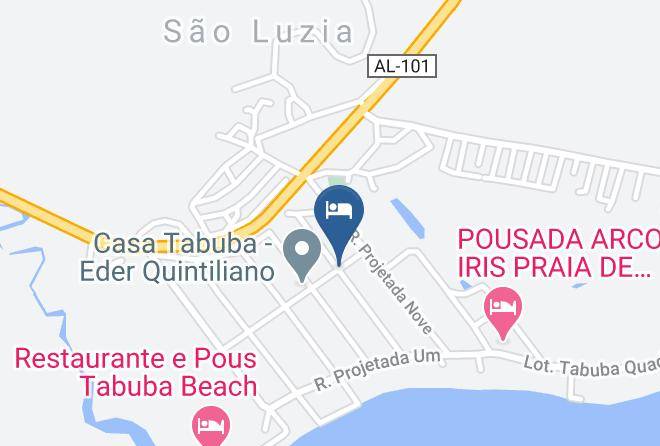 Barra De Santo Antonio - Pousada Aquario De Tabuba Maps