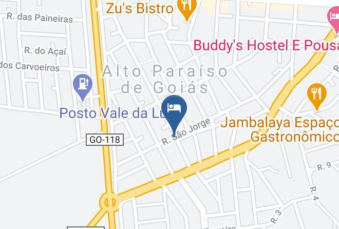 Alto Paraiso De Goias - Pousada Araras Maps