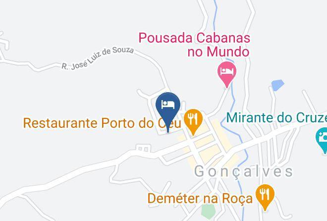 Goncalves - Pousada Arco Iris Maps