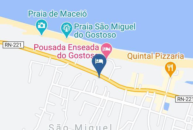 Sao Miguel Do Gostoso - Pousada Area Talisma Maps