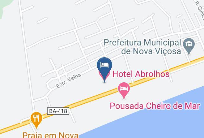 Nova Vicosa - Pousada Asmego Maps