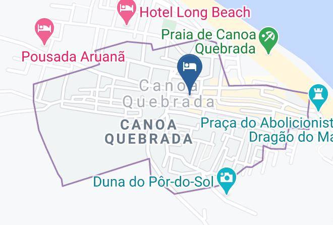 Aracati - Pousada Azul Canoa Quebrada Maps