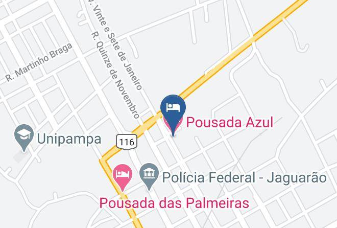 Jaguarao - Pousada Azul Maps