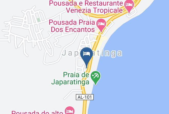 Japaratinga - Pousada Badejo Maps