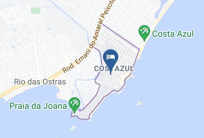 Rio Das Ostras - Pousada Baleia Azul Maps