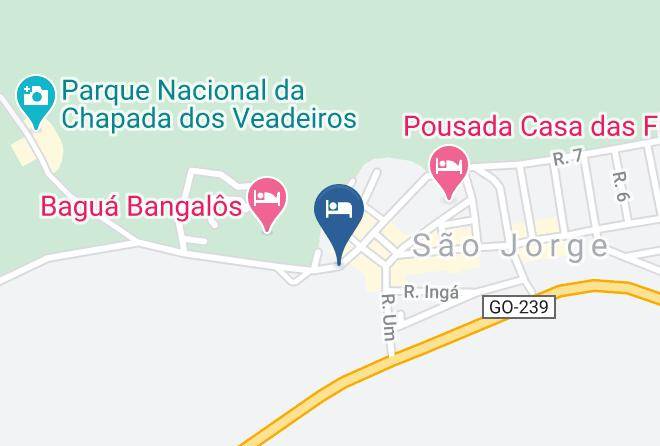 Alto Paraiso De Goias - Pousada Shamballa Maps