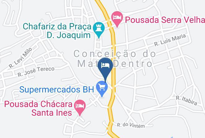 Conceicao Do Mato Dentro - Pousada Bandeirantes Maps