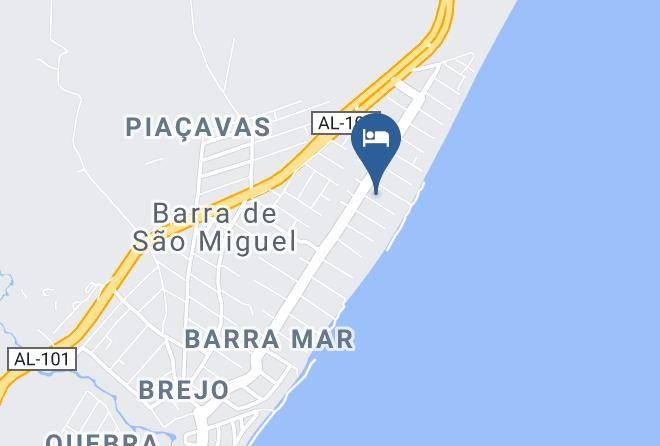 Barra De Sao Miguel - Pousada Barra Bonita Maps