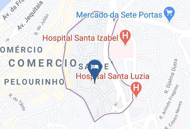 Salvador - Pousada Barroco Na Bahia Maps