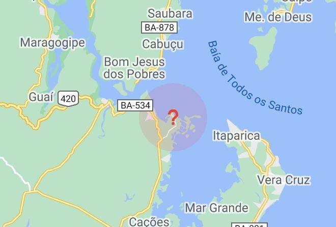 Salinas Da Margarida - Pousada Beija Flor Maps