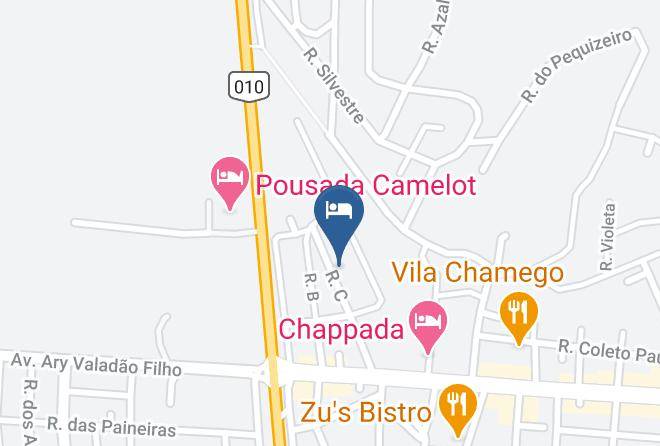Alto Paraiso De Goias - Pousada Beija Flor Maps