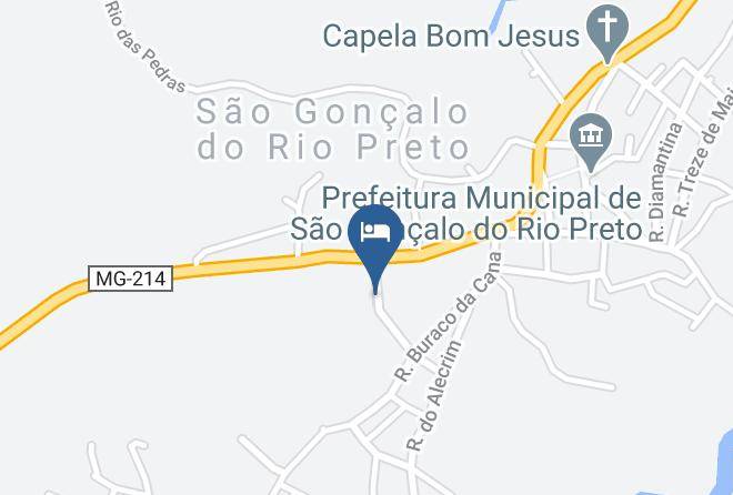 Sao Goncalo Do Rio Preto - Pousada Bela Vista Maps