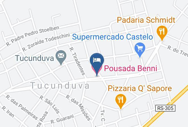 Tucunduva - Pousada Benni Maps