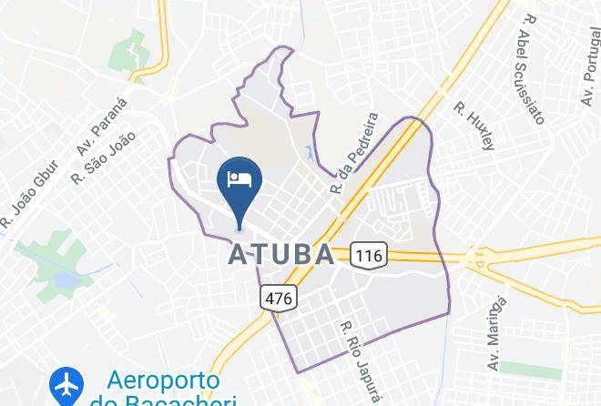 Curitiba - Pousada Betania Maps