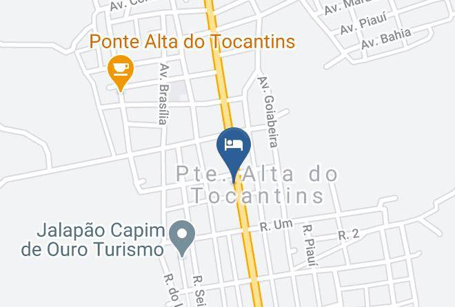 Ponte Alta Do Tocantins - Pousada Bicudo Maps