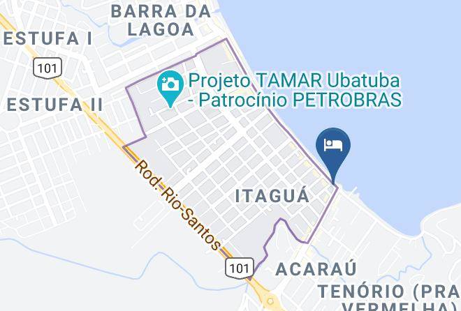Ubatuba - Pousada Blue Star Maps