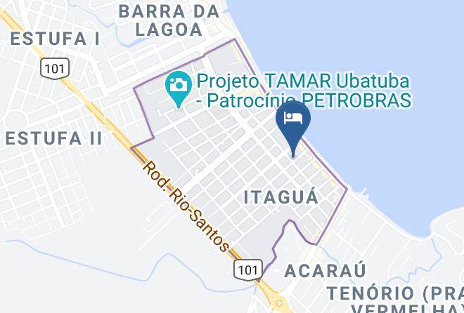 Ubatuba - Pousada Boa Vida Ubatuba Maps