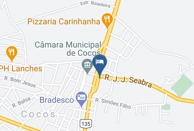 Cocos - Pousada Brasil Maps