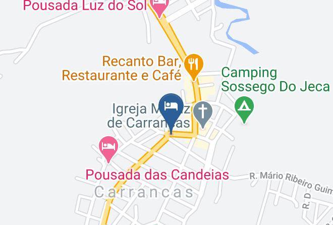 Carrancas - Pousada Caminho Das Aguas Maps