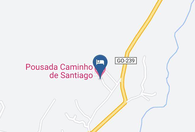 Alto Paraiso De Goias - Pousada Caminho De Santiago Maps