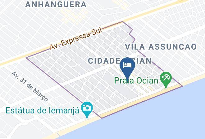 Praia Grande - Pousada Cantinho Ocian Maps