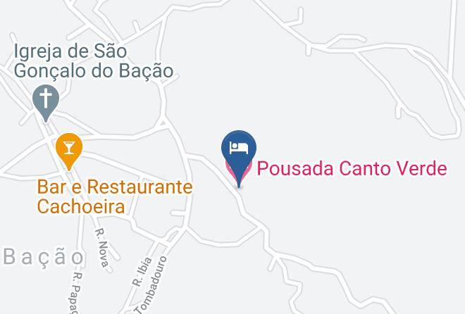 Itabirito - Pousada Canto Verde Maps