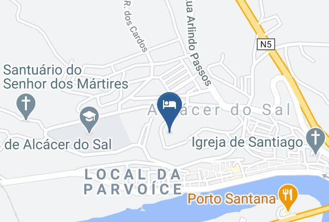 Alcacer Do Sal - Pousada Castelo Alcacer Do Sal Maps