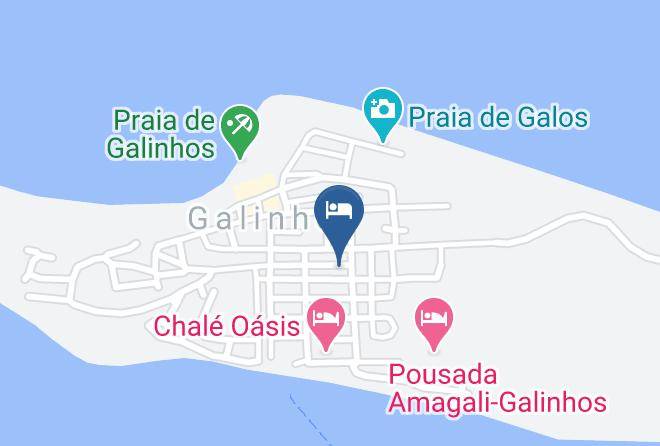 Galinhos - Pousada Chale Mar Rio Maps