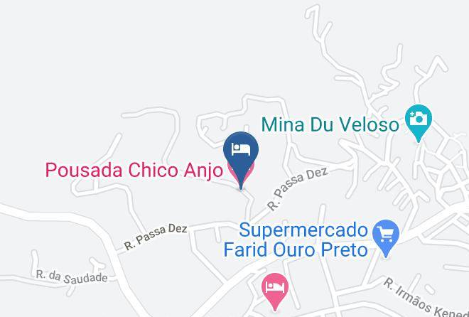 Ouro Preto - Pousada Chico Anjo Maps