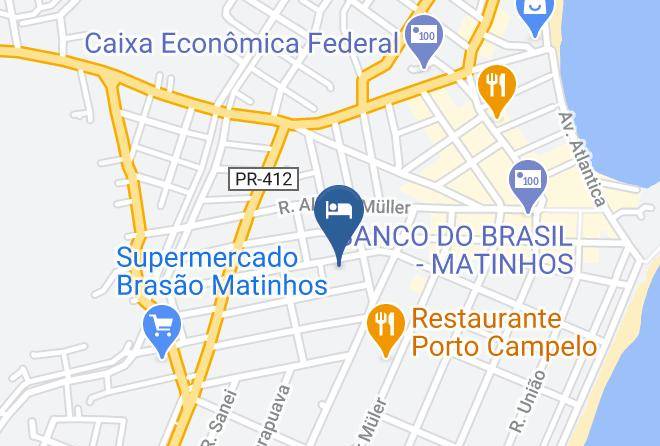 Matinhos - Pousada Clube Dos Amigos Maps