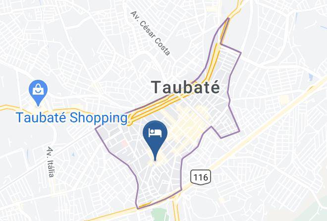 Taubate - Pousada Colonial Maps