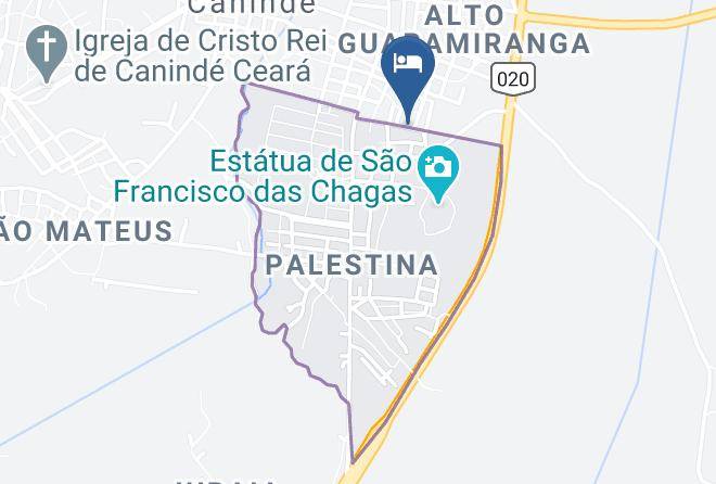 Caninde - Pousada Coracao De Jesus Maps