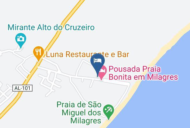 Sao Miguel Dos Milagres - Pousada Corais Dos Milagres Maps