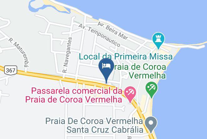 Santa Cruz Cabralia - Pousada Coroa Azul Maps