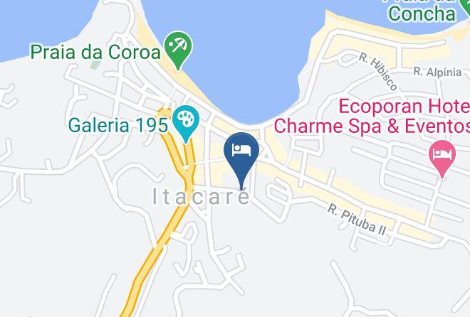 Itacare - Pousada Cristal Maps