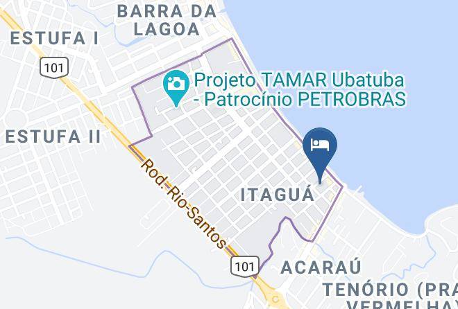Ubatuba - Pousada Da Charuta Maps
