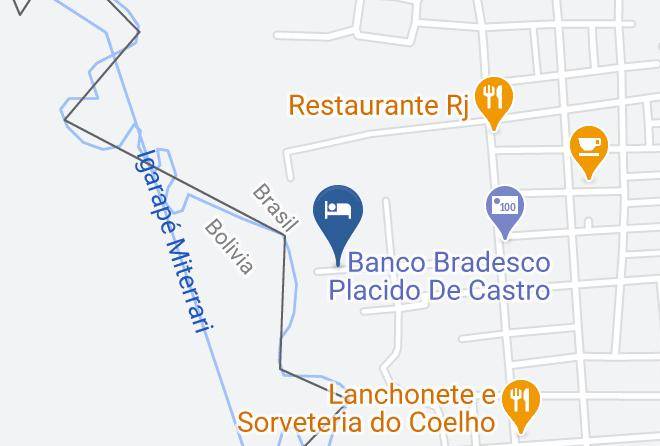 Placido De Castro - Pousada Da Floresta Maps