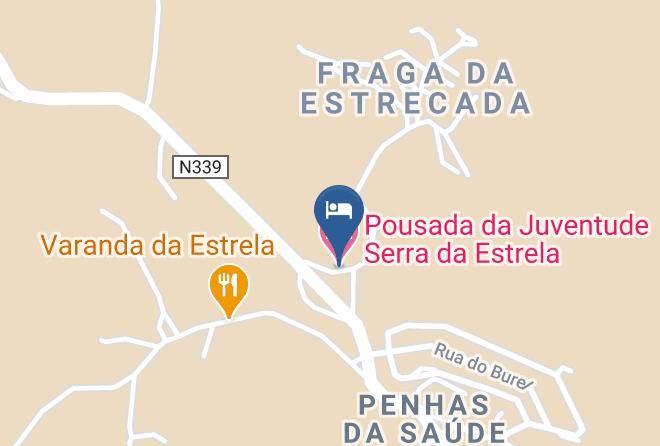Covilha - Pousada Da Juventude Serra Da Estrela Maps