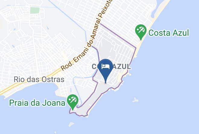 Rio Das Ostras - Pousada Da Praia Virgem Maps