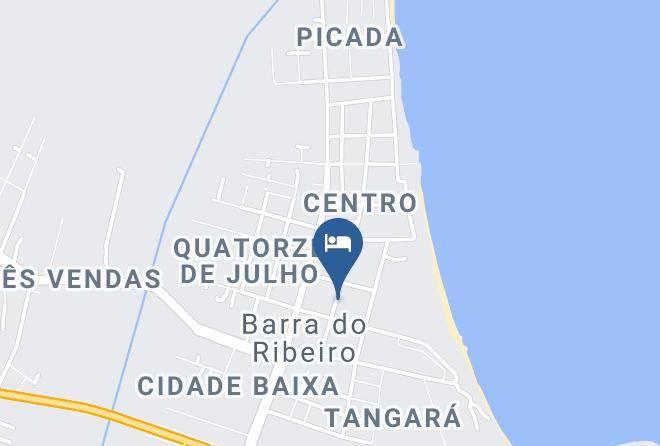 Barra Do Ribeiro - Pousada Da Tia Celina Maps
